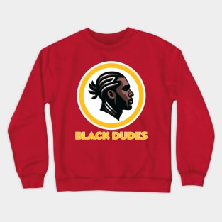 Washington Black Dudes Redskins Crewneck Sweatshirt